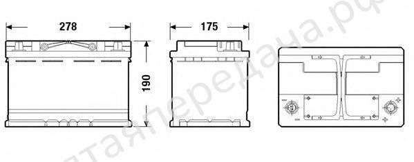 Батарея аккумуляторная, 12В 70А/ч - TK700