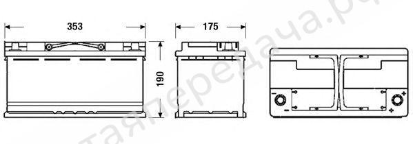 Батарея аккумуляторная, 12В 95А/ч - TK950