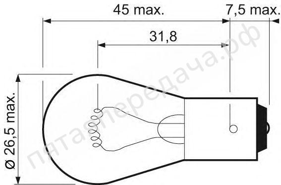 Лампа накаливания, Essential P21W 12В 21Вт - 032201