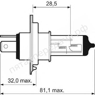 Лампа накаливания, Aqua Vision H4 12В 60/55Вт - 032515