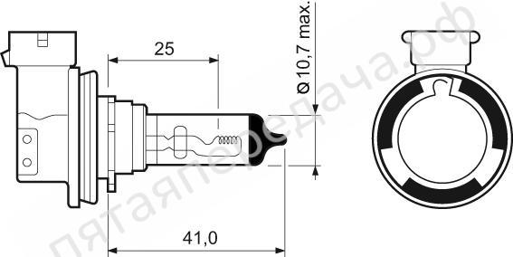 Лампа галоген Life x2 H11 12В 55Вт - 032525